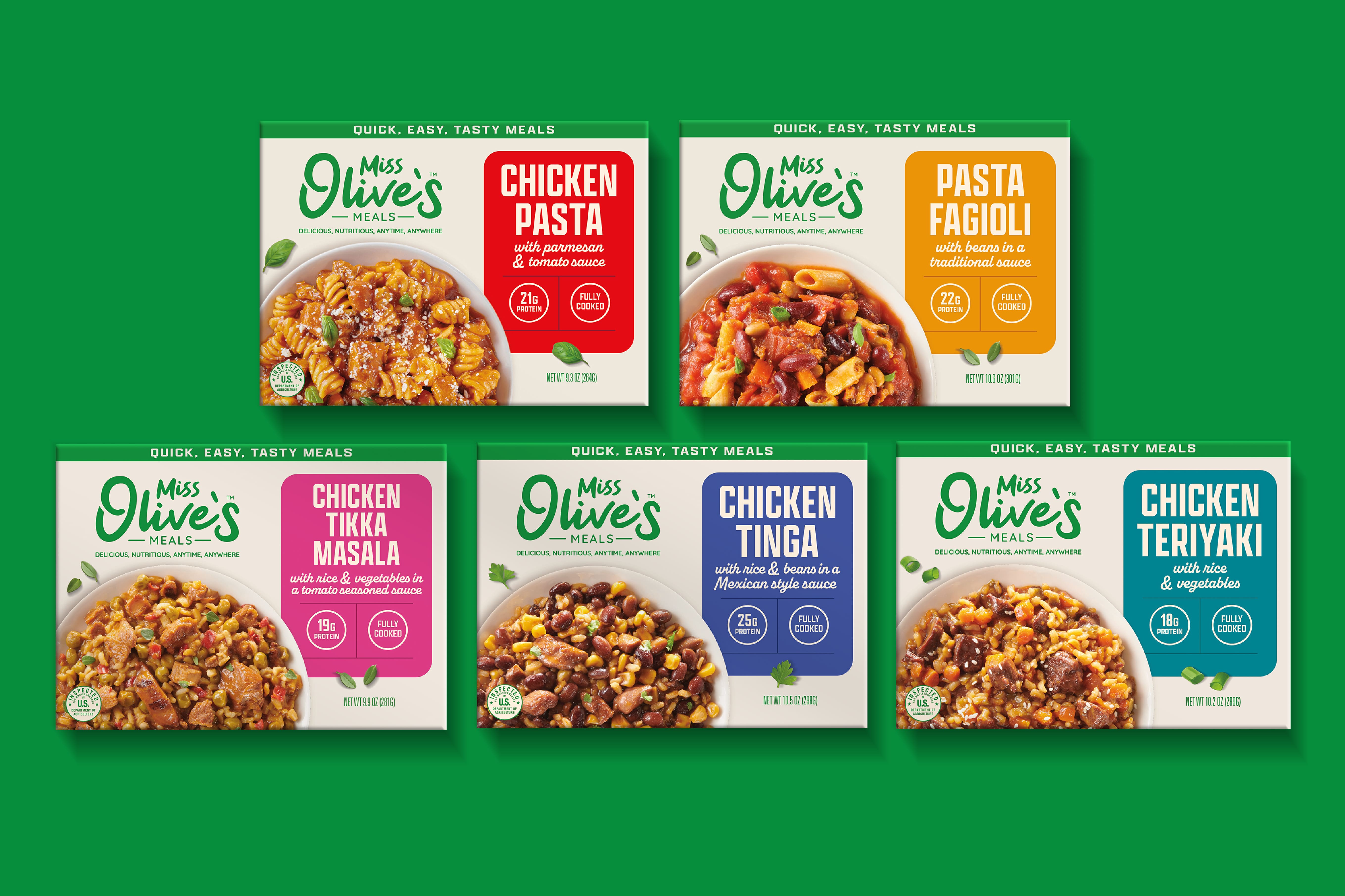 Five Meal Variety Pack (9 oz & 10 oz tray)