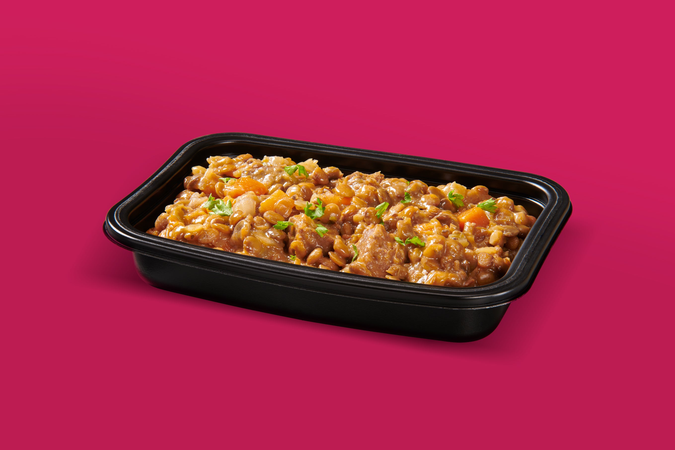 Lentils and Beef (7 oz tray)