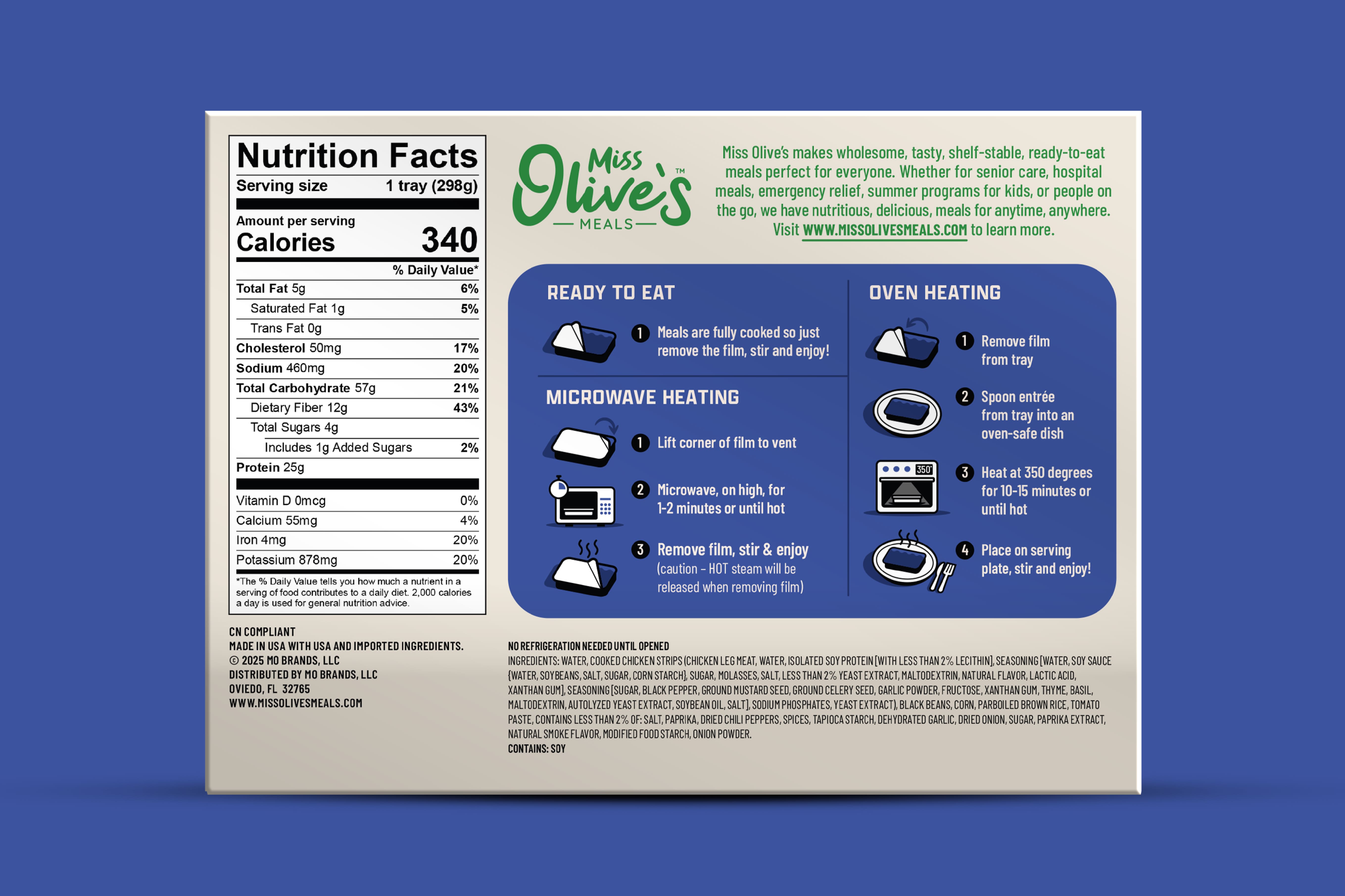 Chicken Tinga with Rice (10.5 oz tray)