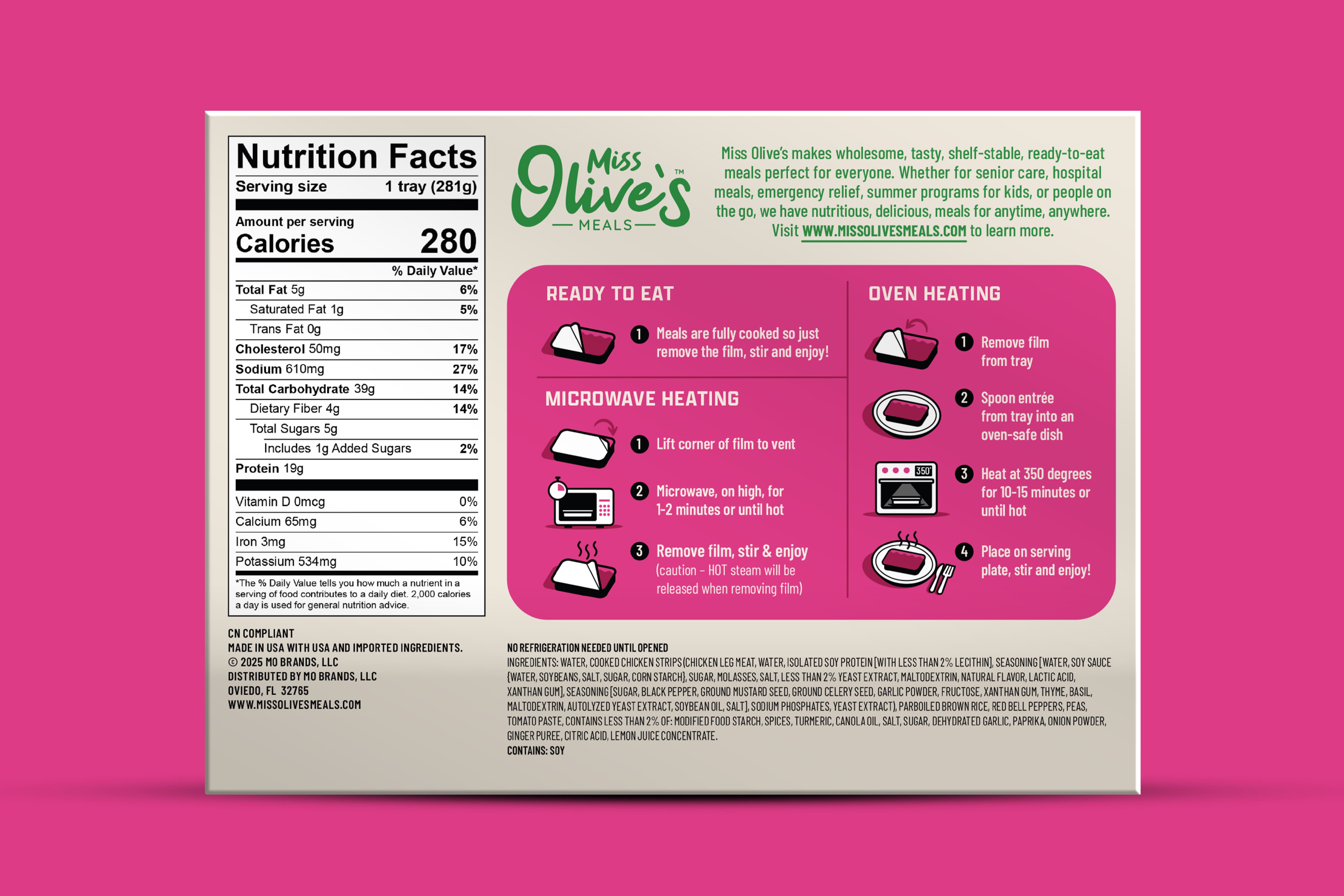 Five Meal Variety Pack (9 oz & 10 oz tray)