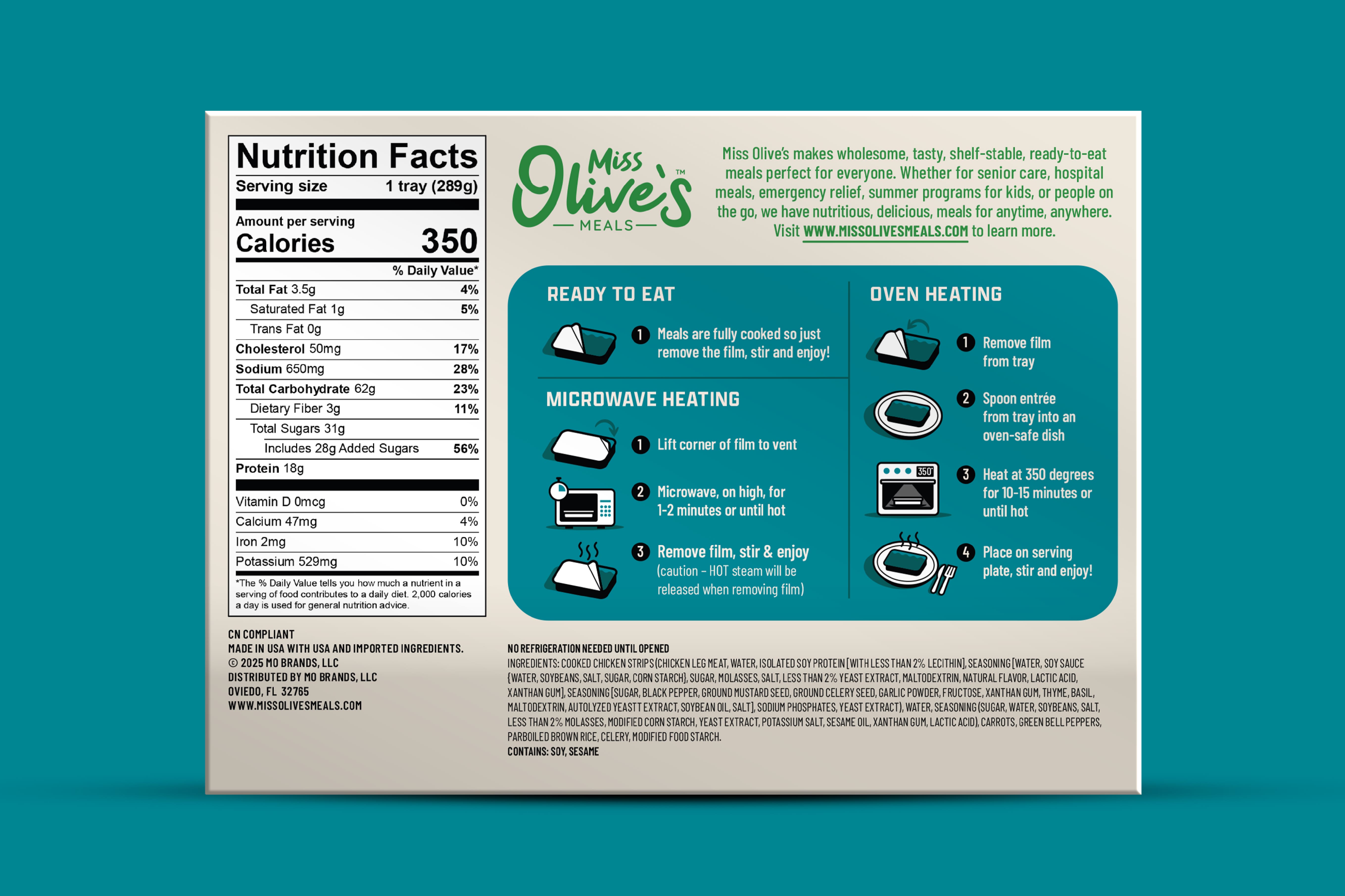 Chicken Teriyaki with Rice (10.2 oz tray)